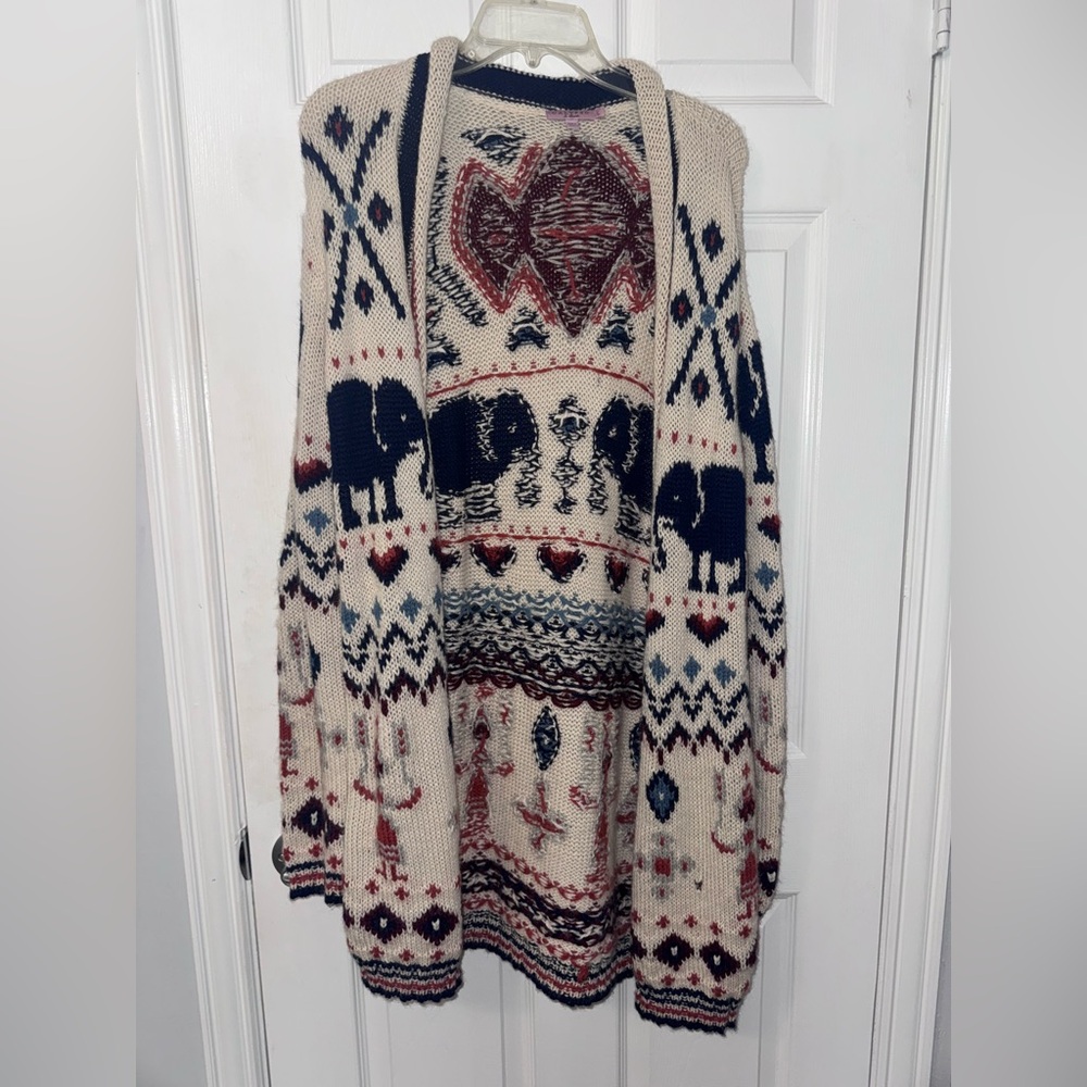 Calypso St. Barth 100% Alpaca Knit Cardigan